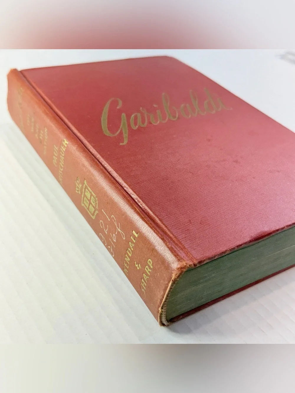 Garibaldi The Man and the Nation Hardcover Paul Frischauer Biography